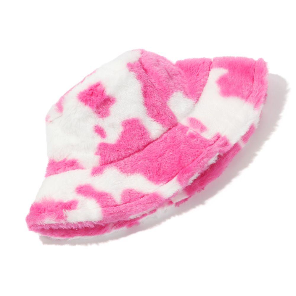 LAY Mũ Bucket Chất Liệu Dày Dặn Mềm Mại Thời Trang Mùa Đông