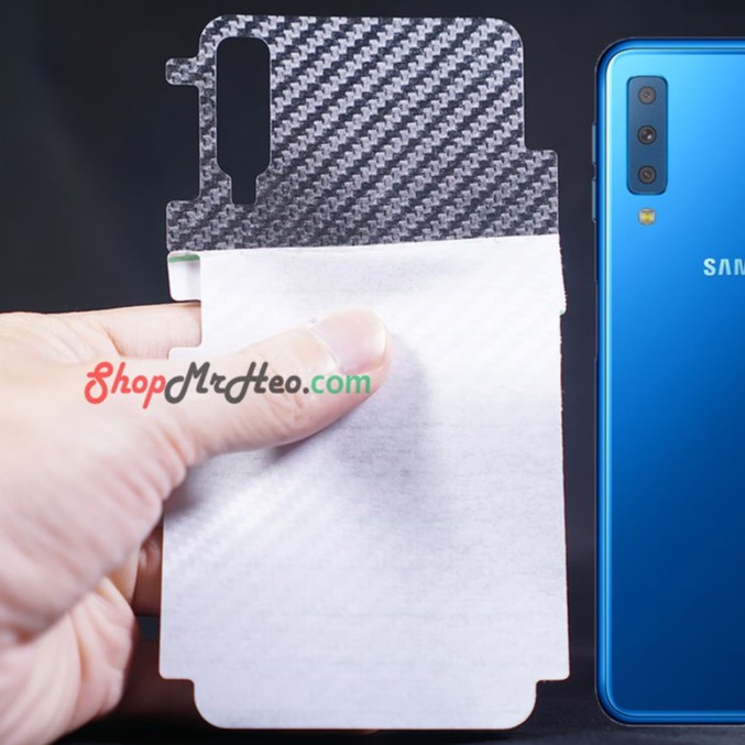 Bộ 3 Skin Dán Mặt Lưng Vân 3D Samsung A7 2018