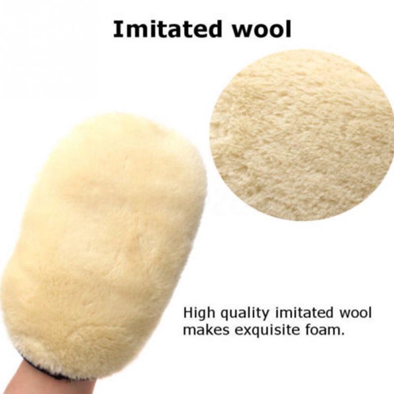 Găng tay lông cừu chuyên tẩy rửa chất bẩn trên mọi đồ vật.