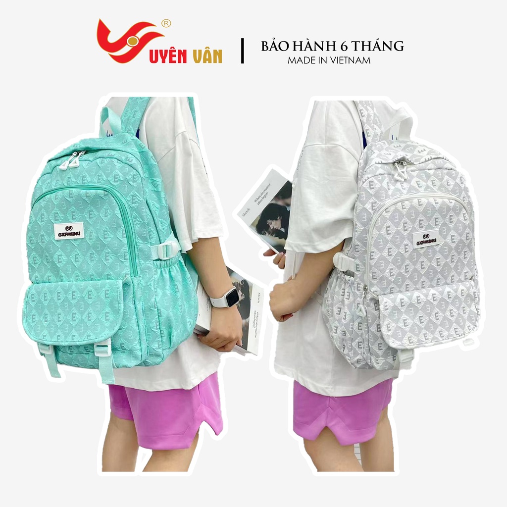 Balo thời trang nam nữ unisex thiết kế vân nổi nhiều màu kiểu dáng ulzzang hàn quốc dễ thương 2650