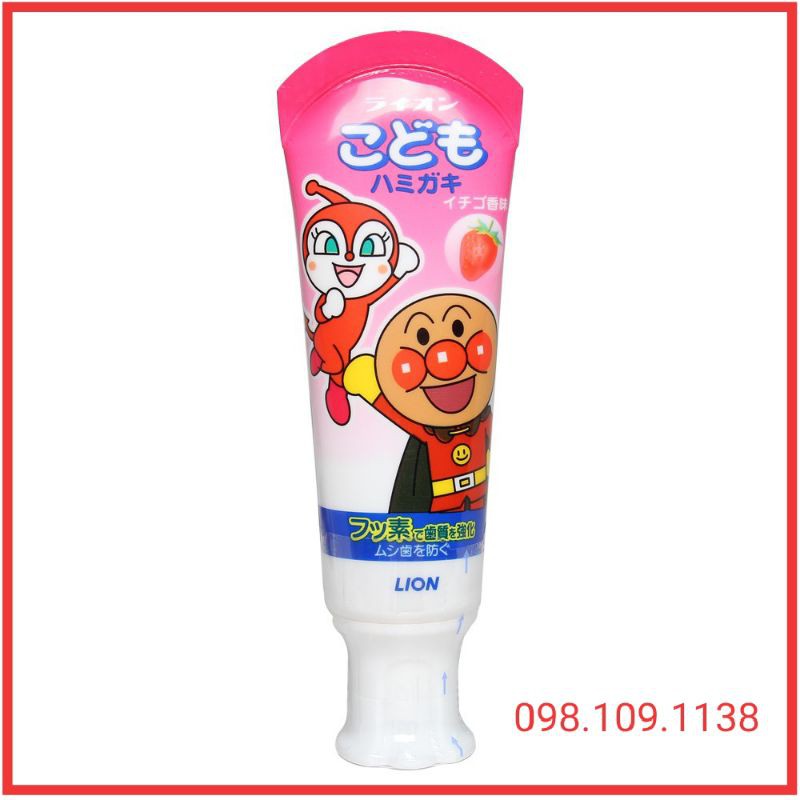 [HCM] KEM ĐÁNH RĂNG LION 40g NHẬT BẢN CHO BÉ