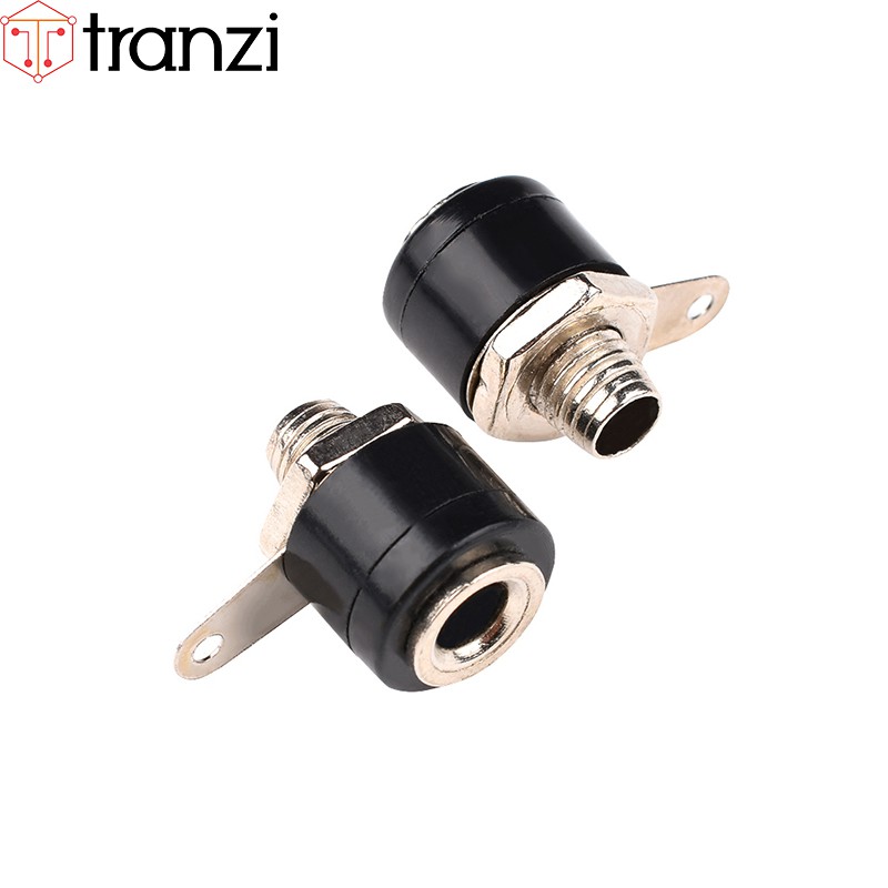 Giắc bắp chuối cái 4mm đen - túi 10 cái