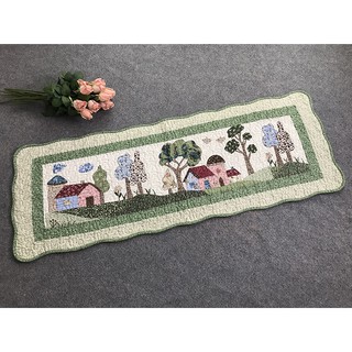 Thảm dài ngôi nhà , thảm chùi chân, thảm nhà bếp, 100% cotton, mặt dưới có hạt chống trượt