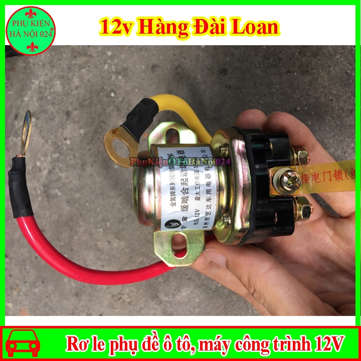 Rơ le phụ đề ô tô, máy công trình, máy xúc ủi hàng Đài Loan