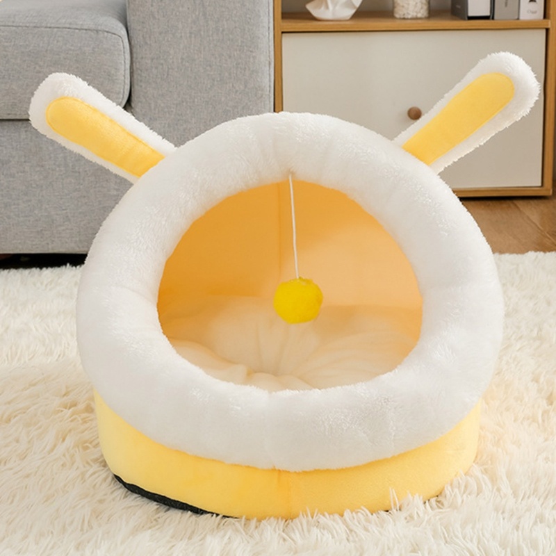 Lều Ngủ Hình Tai Thỏ Mềm Mại Chống Trượt Dành Cho Mèo Cưng