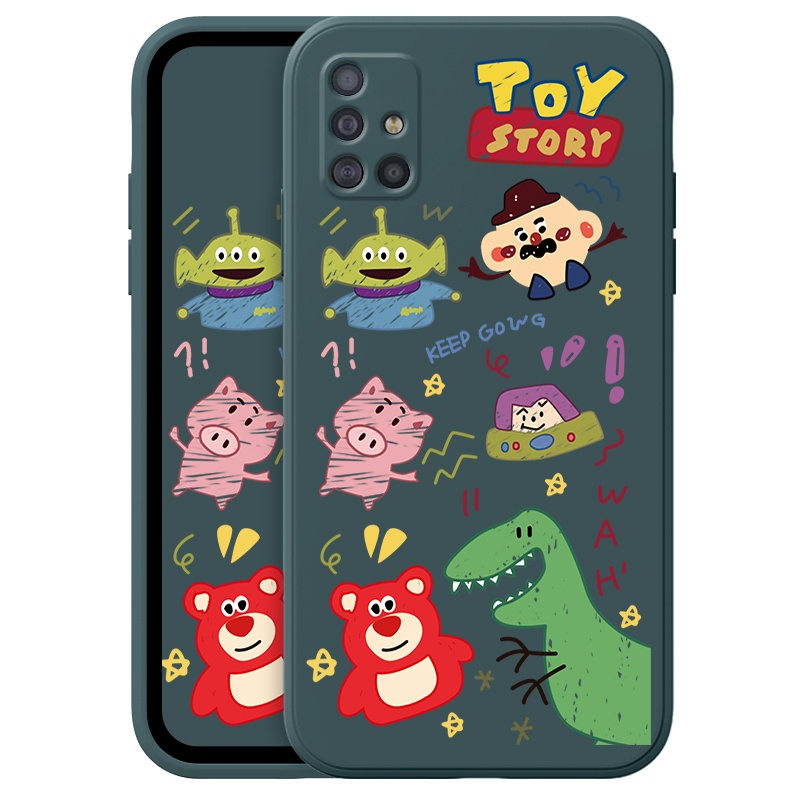 Ốp Điện Thoại Họa Tiết Hoạt Hình Toy Story Cho Samsung Galaxy A51 A71 M40S M31 M51 A10 A10S A20 A20S A30 A01CORE A215G Phone Casing  Silicon Fashion Camera Lens Protector Full Cover simple Liquid silicone Cases