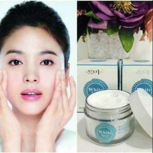 Kem White Face dưỡng da trắng mịn,ngăn ngừa mụn,chống nắng. Hàng chuẩn Hàn Quốc.nuôi dưỡng tái tạo da từ sâu bên trong..