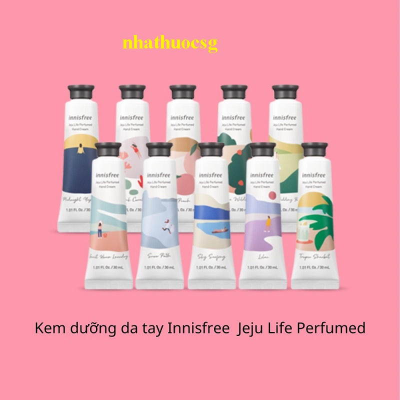 Kem Dưỡng Da Tay Innisfree Jeju Life Perfumed Hand Cream 30ml Mẫu Mới