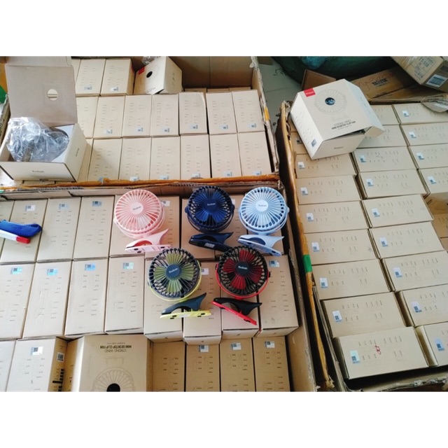 Quạt yoobao kẹp xe đẩy xoay 360 độ
