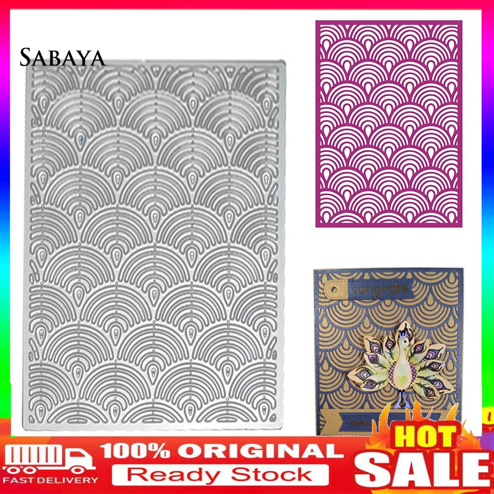 Khuôn Cắt Giấy Làm Từ Kim Loại Tạo Nền Cho Trang Trí Scrapbook
