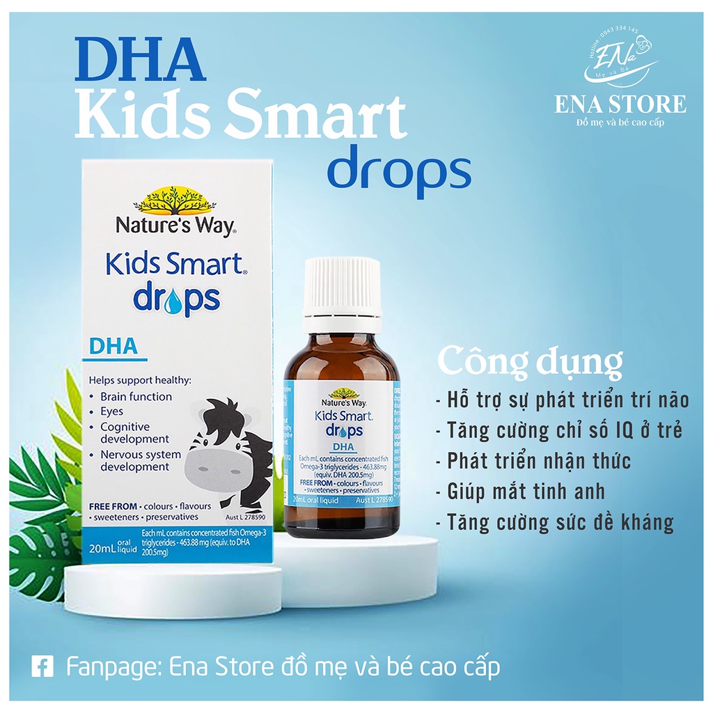 DHA Nature's Way Kids Smart Drops DHA Dạng Giọt hàng chính hãng