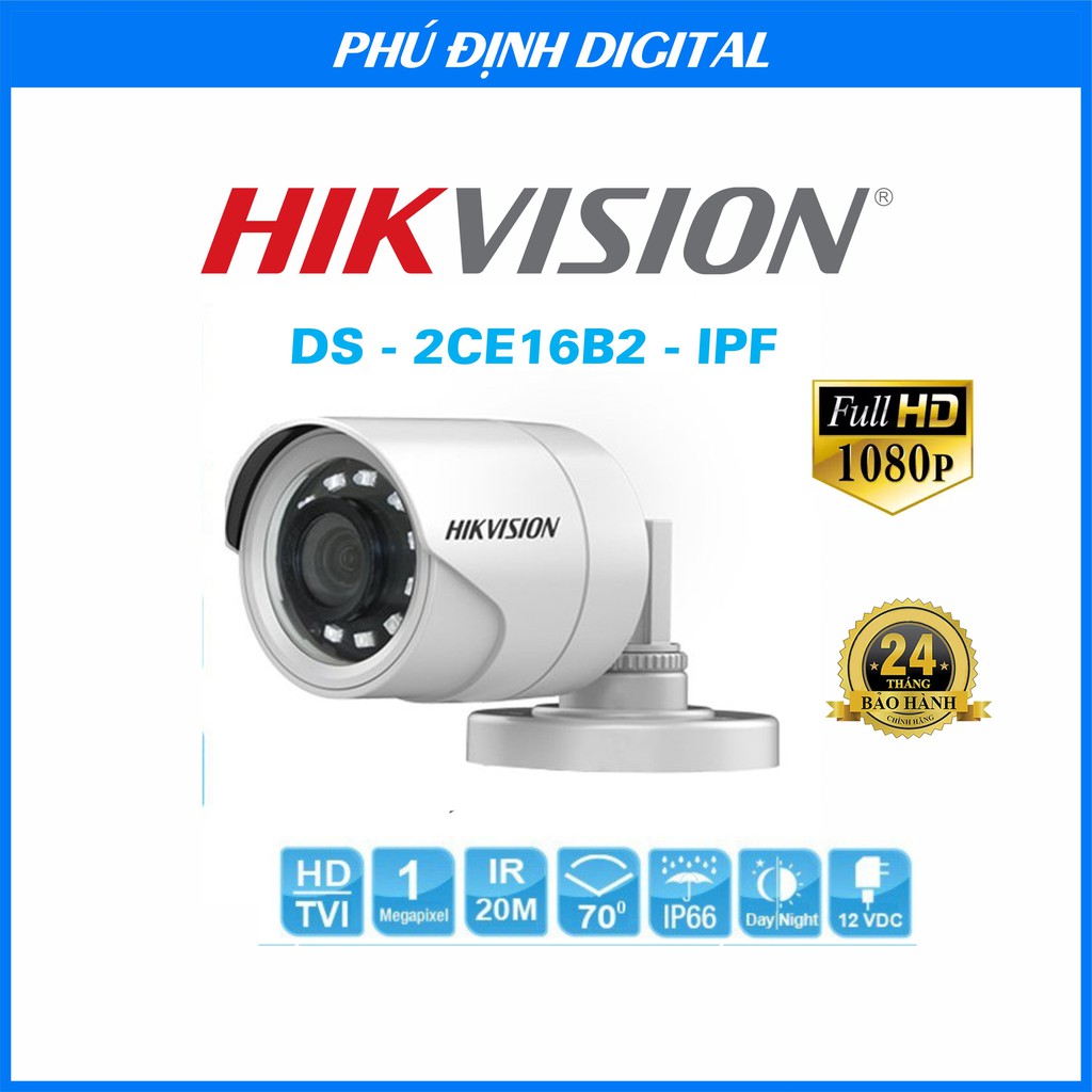 Trọn Bộ Camera Hikvision quan sát ngoài trời chống trộm Hikvision  bảo hành 24 tháng