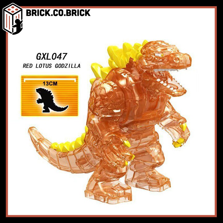 Lego Godzilla Non Đồ Chơi Lắp Ráp Mô Hình Bigfig size to khủng long chúa tể Godzilla King Kong GXL047