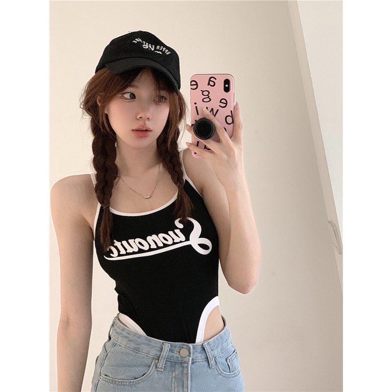 Áo Bodysuit Hai Dây MIMILA Áo Liền Thân Khoét Eo Body SUCHCUTE  Siêu Sexy Siêu Cá Tính -  MBS005