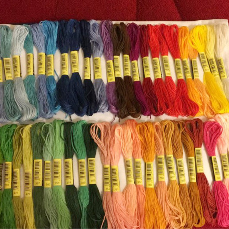 Set 50 Cuộn Chỉ Thêu Hình Mỏ Neo
