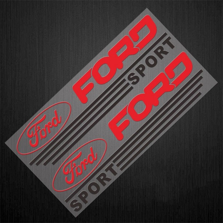 Bộ 2 miếng tem dán gương chiếu hậu cho ô tô Ford