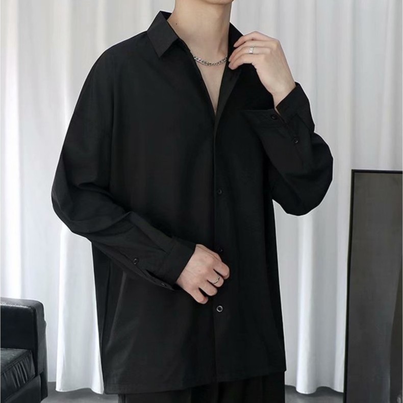 Áo sơ mi nữ nam form rộng unisex đi học, đi chơi phong cách hàn quốc, Áo nam nữ fresize dáng rộng mã SM-001 | BigBuy360 - bigbuy360.vn