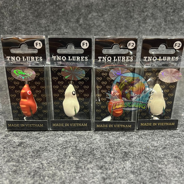 Nhái hơi lure lưỡi Titan TNQ F1/F2 nồi, chìm 7g/10g