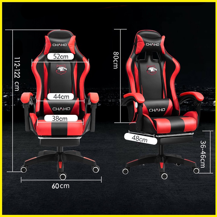 Ghế Game Cao Cấp Có Massage Lưng Chân Xoay 5 Cánh. Ghế Gaming Độ Ngả 135, ghế làm việc, ghế văn phòng cao cấp