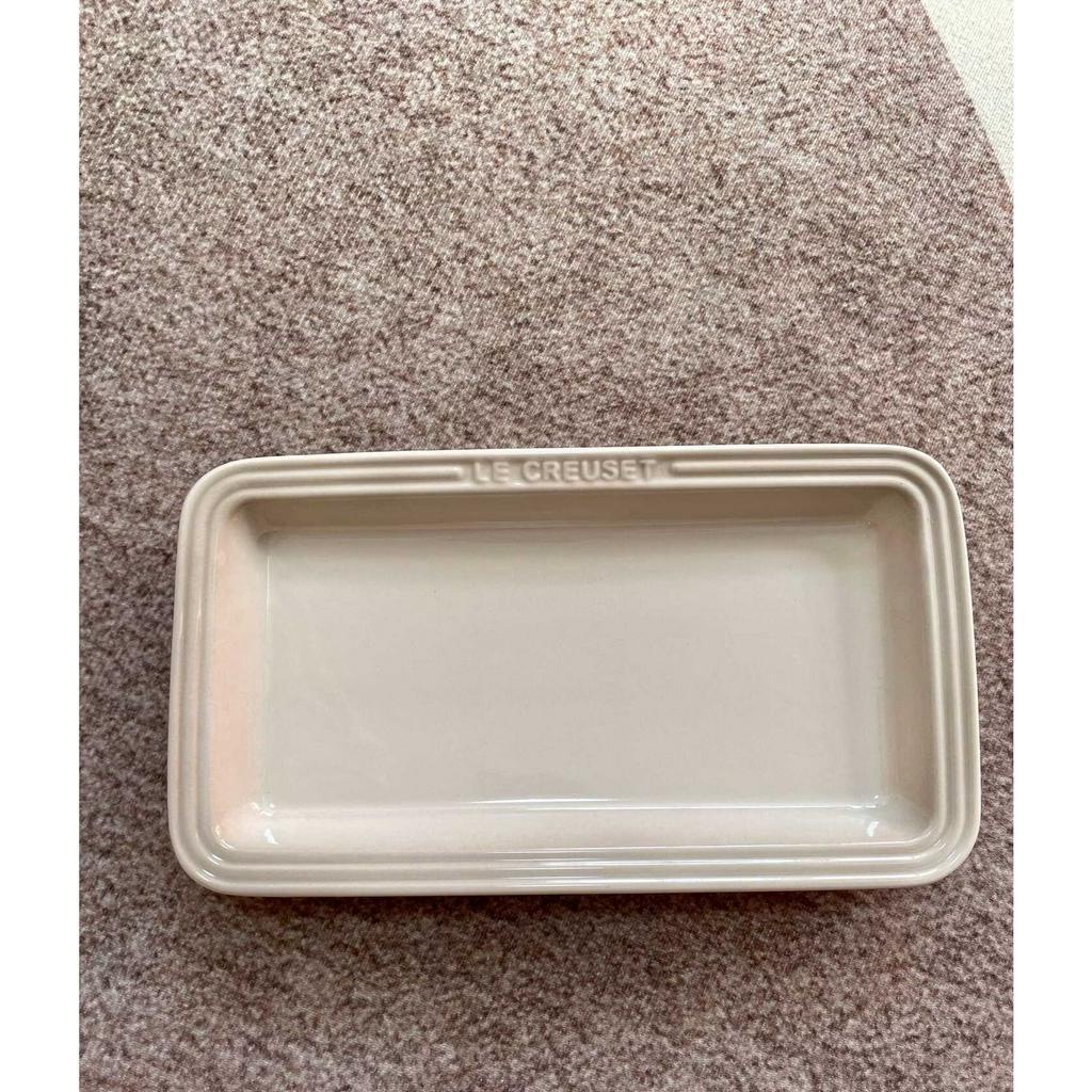 Khay sứ chữ nhật Le creuset  dài 25cm, cao 2.9cm trang trí món ăn,decor trang trí dùng cho quán cafe nhà hàng，