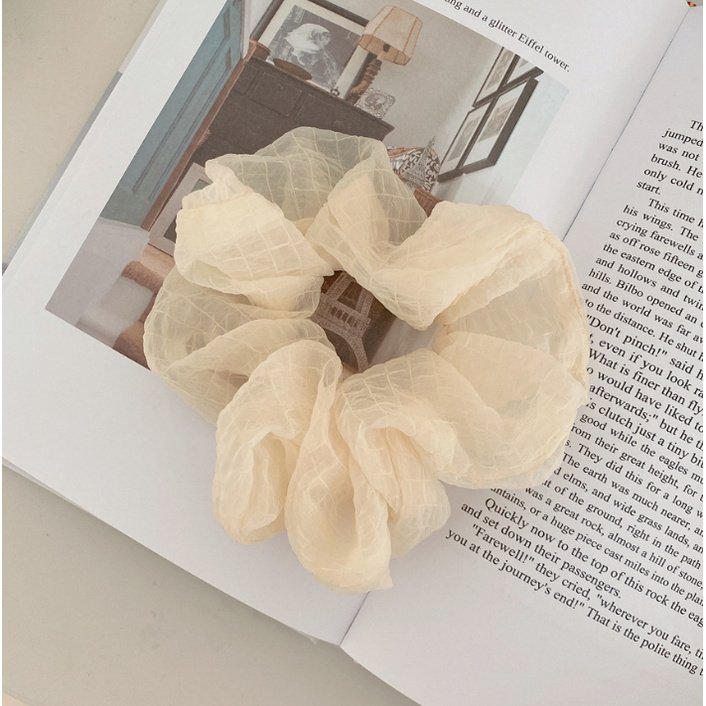 Dây buộc tóc Scrunchies voan mềm dễ thương HD56