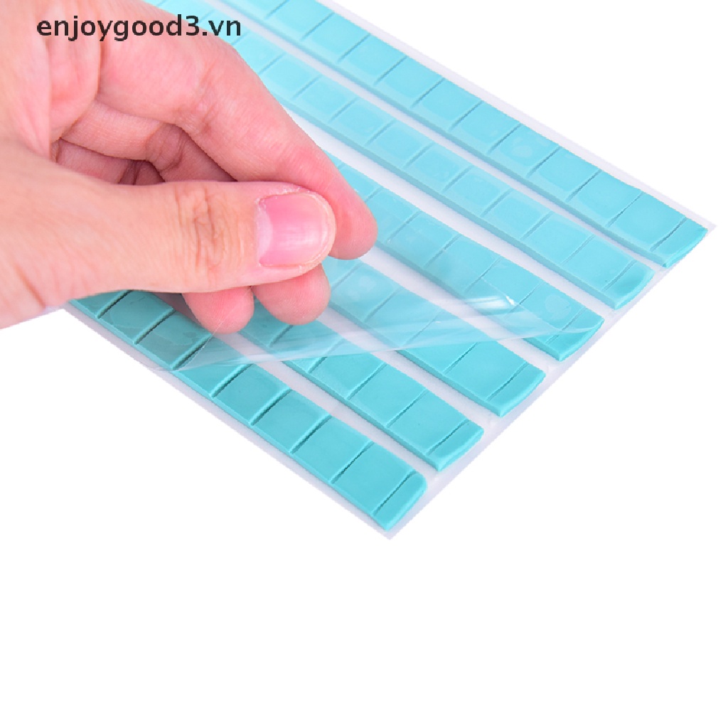 Keo dán móng tay bằng đất sét màu trắng xanh có thể tái sử dụng<br>