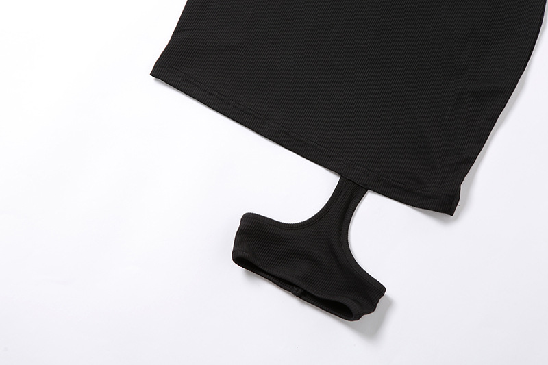 DUNEA Đầm tay dài cổ tròn khoét sÂu phong cách gợi cảm thời trang nữ