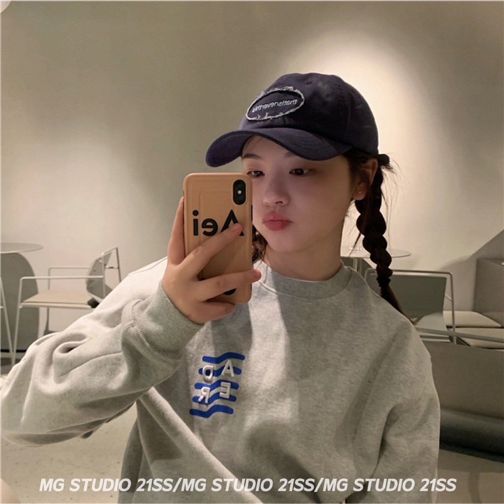 Mũ lưỡi trai MG STUDIO thêu chữ nhỏ phong cách thời trang