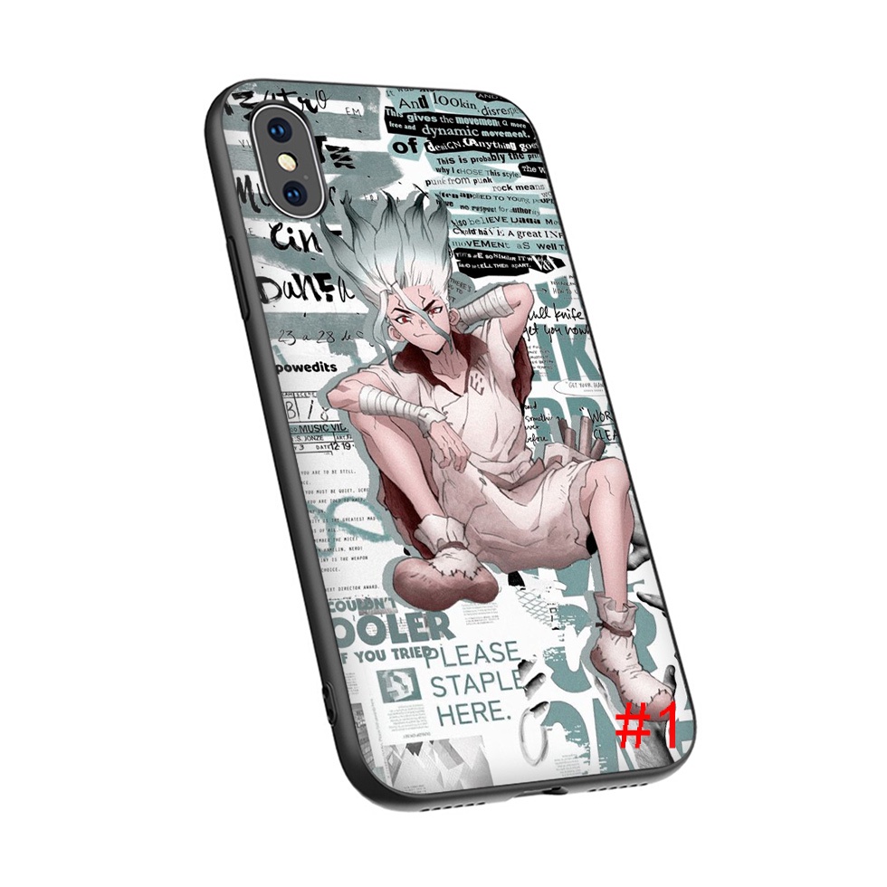 Ốp điện thoại mềm mã LN33 in hình Dr.STONE thích hợp cho iphone 5 5S 6 6S 7 8 Plus X XS Max XR SE 2016 2020