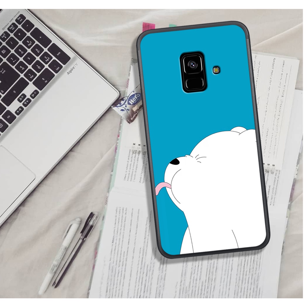 Ốp Lưng SamSung A5 2018/A8 2018/A6 2018/J6 2018/J6 Plus/A8 Plus . In Hình Gấu Bắc Cực Cute.