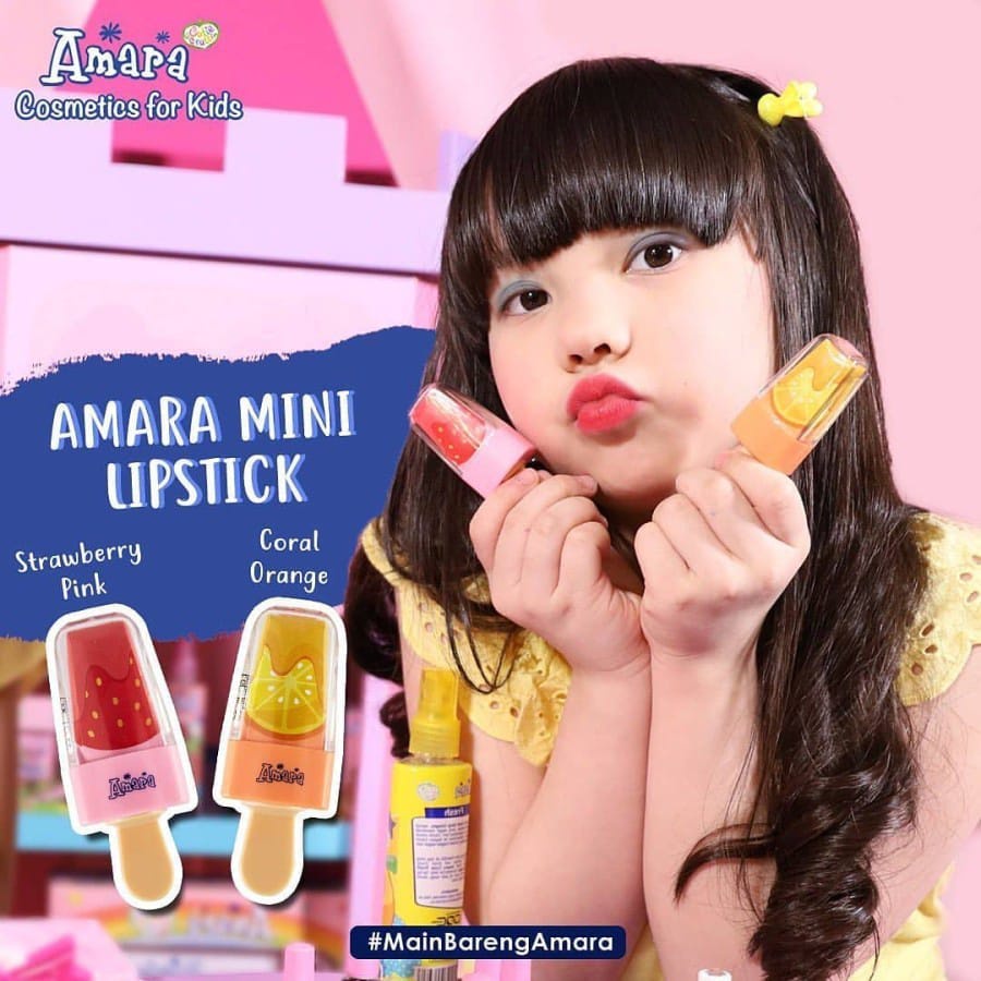 Son môi Amara Mini chất lượng cao✔️Hộp đựng mỹ phẩm dành cho trẻ em