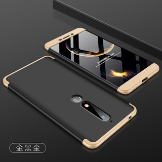 Ốp điện thoại từ nhựa cứng PC viền màu bảo vệ cho Nokia 6 2018