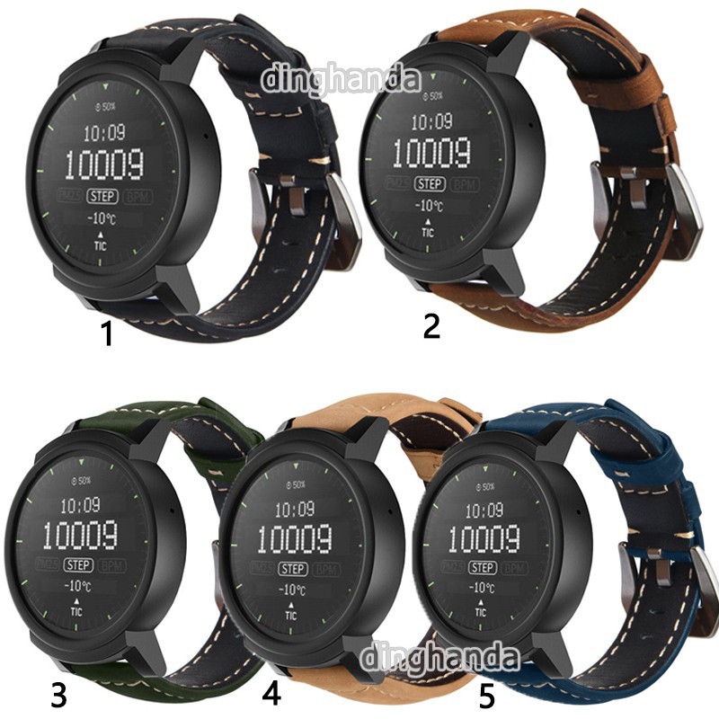 Dây đeo thay thế cho đồng hồ bằng da mềm Ticwatch E