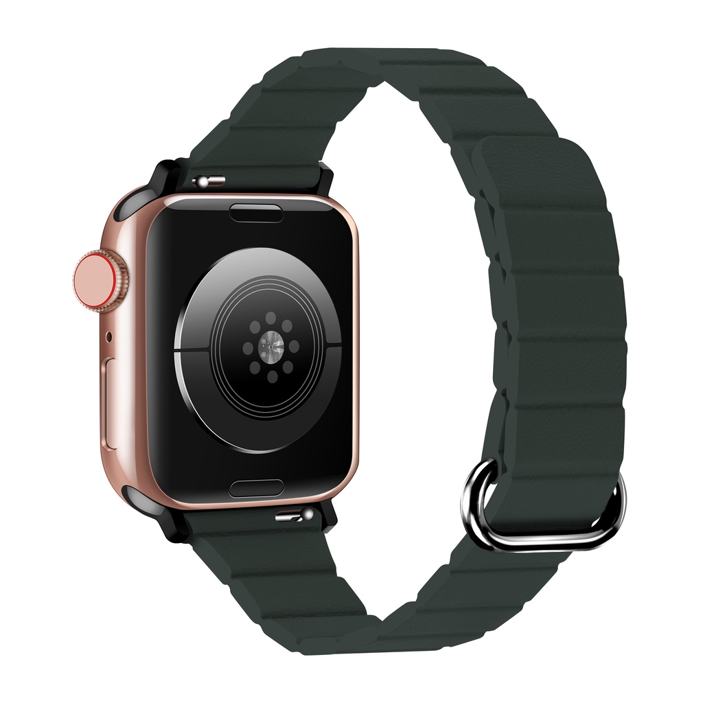 Dây Da Thay Thế Từ Tính Cho Đồng Hồ Thông Minh Apple Watch 44mm 40mm 41mm 45mm 38mm 42mm series 8 5 4 3 2 SE 6 7