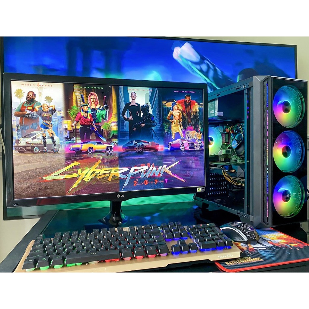 Trọn bộ cấu hình LORE C và Màn hình 22' FULLBOX tặng kèm COMBO PHÍM CHUỘT LED LÓT CHUỘT