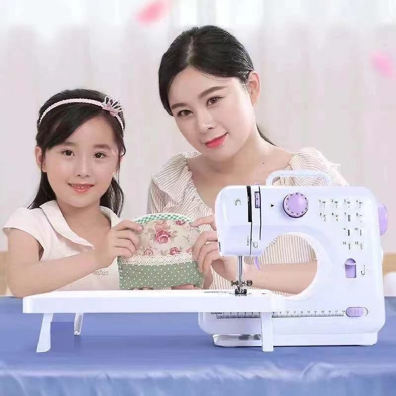 Máy May Mini Gia Đình FHSM505 12 Kiểu May Có Bàn May