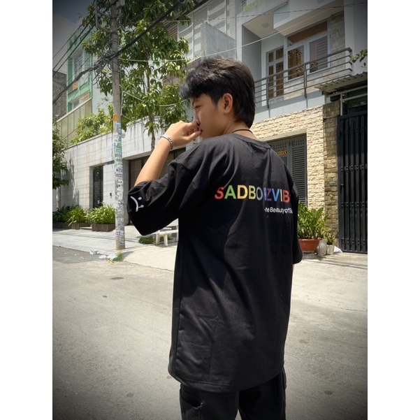 Áo thun sad boiz 7 màu nam nữ áo thun SADBOIZ SADBOIZVIBES full tag Kun Shop