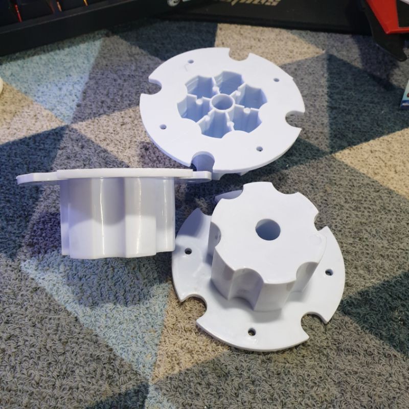 ❤ Khớp nhựa 6 hoa kết nối bánh xe và động cơ Ôtô - Xe máy điện trẻ em