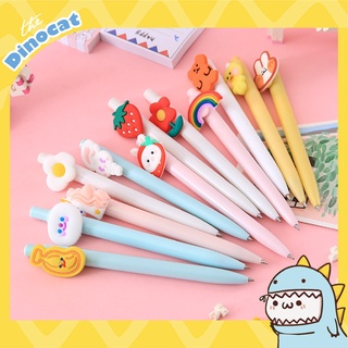 Bút viết bullet journal - Bút gel bấm mực đen 0.5mm đính sticker Pastel nhựa abs cao cấp cho bộ bullet journal mã BMG01