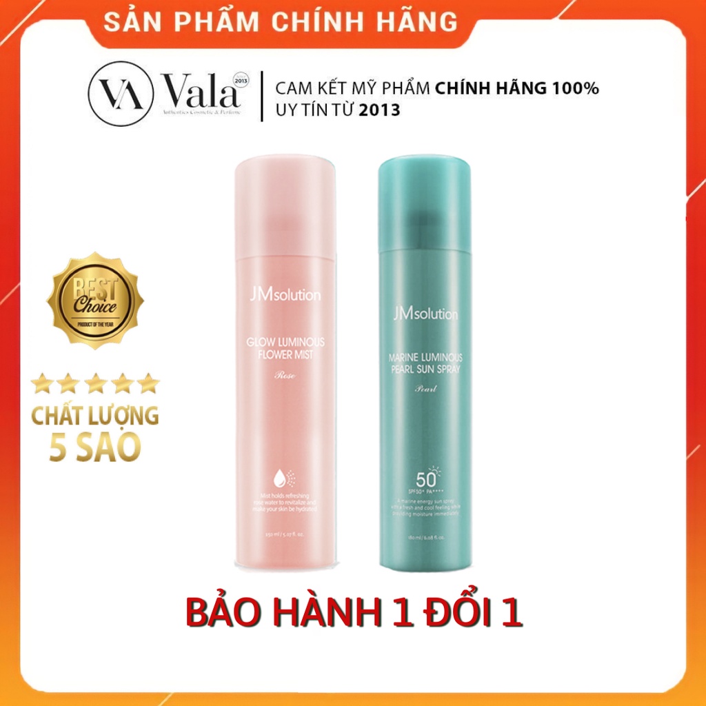 Xịt chống nắng JM solution xịt mặt và toàn thân spf 50