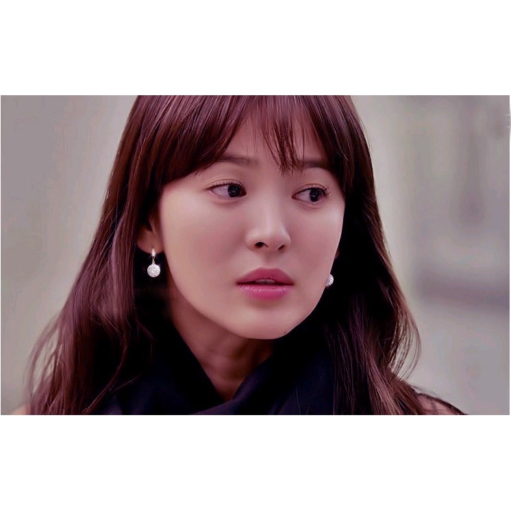 Đôi Khuyên Tai Mạ Bạc Đính Đá Thời Trang Cho Nữ