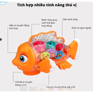 Đồ chơi trẻ em Cá Hề Nemo phát sáng chạy pin có nhạc