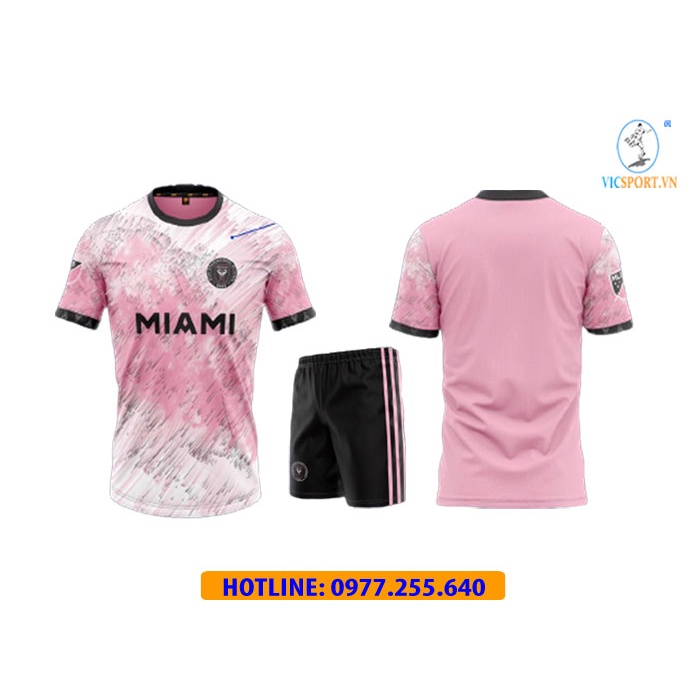 Áo Đá Bóng, Quần Áo Đá Banh CLB INTER MIAMI 2022-2023 Xanh Ngọc Vải Mè Hàn Quốc Thoáng mát- Vicsport