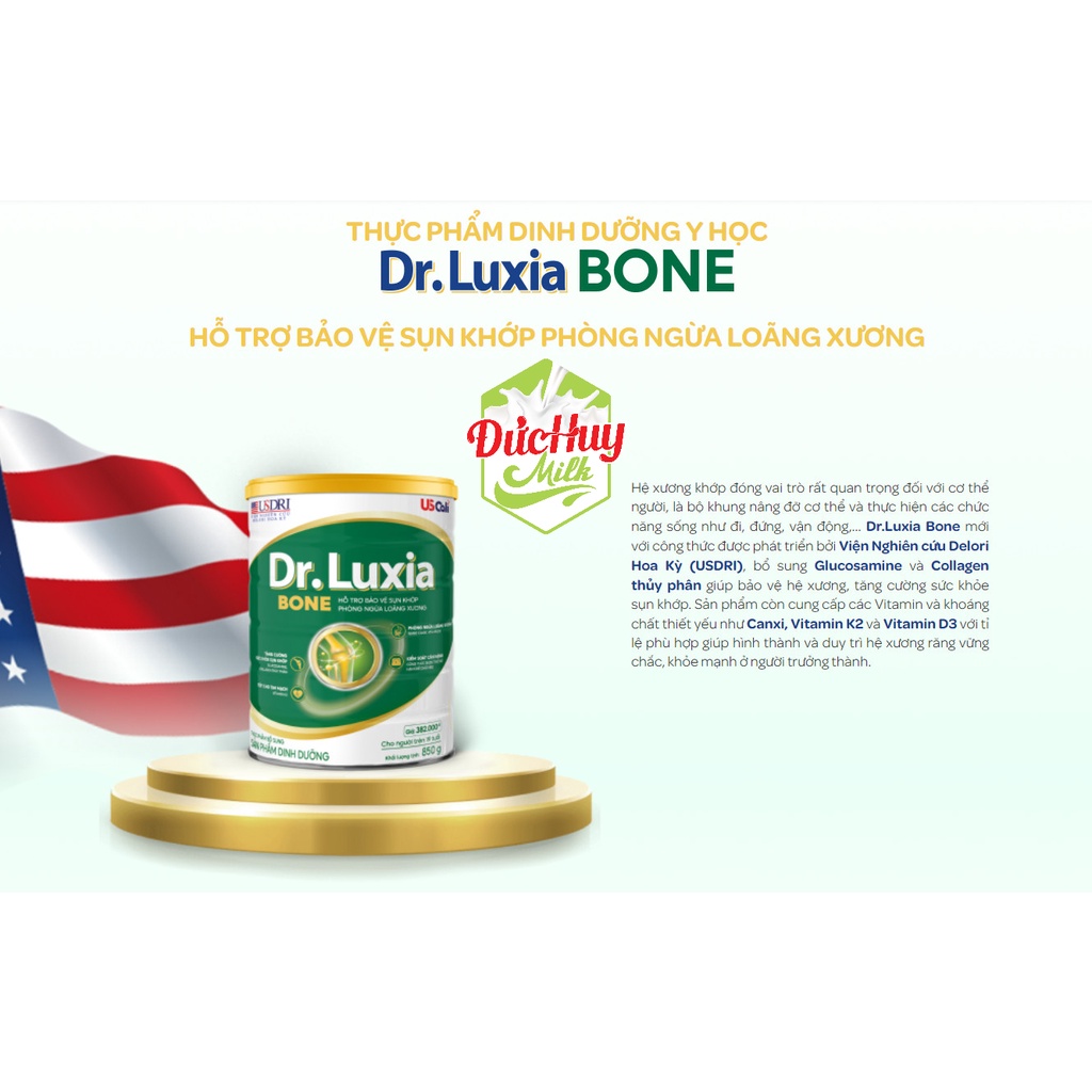 Sữa bột Dr.Luxia Bone 900g Mới _Duchuymilk