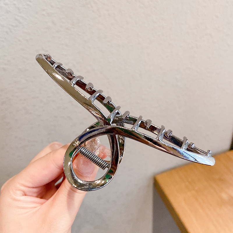 Kẹp Tóc Cỡ Lớn Bằng Kim Loại Phong Cách Hàn Quốc Dễ Thương