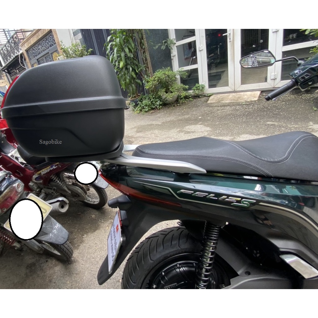 Thùng xe máy điện Vinfast Feliz S, thùng givi E26NX kèm đế và bộ kit gắn trên xe FelizS