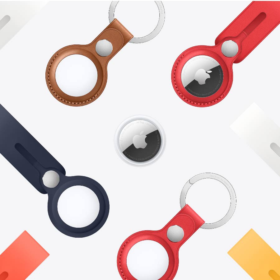 Apple AirTag Leather Key Ring (Vòng chìa khóa bằng da)