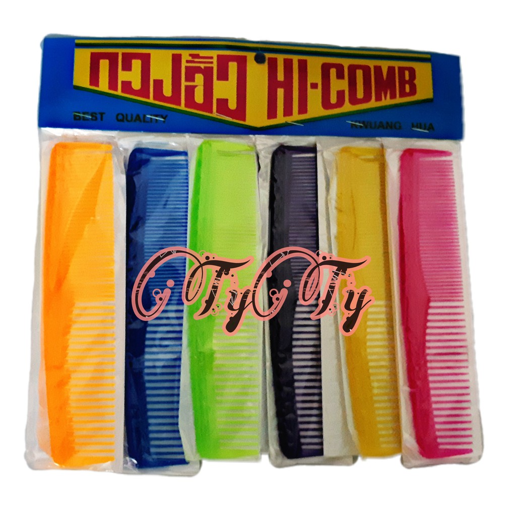 Gồm 12 Cây Lược Nhựa Chải Tóc