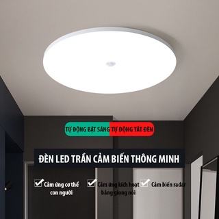 Đèn trần led cảm biến chuyển động radar , hồng ngoại giọng nói