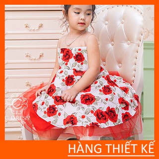 (HÀNG HOT) Đầm dự tiệc cho bé gái hàng thiết kế CKIDS, đầm dáng xòe siêu xinh - PCR03